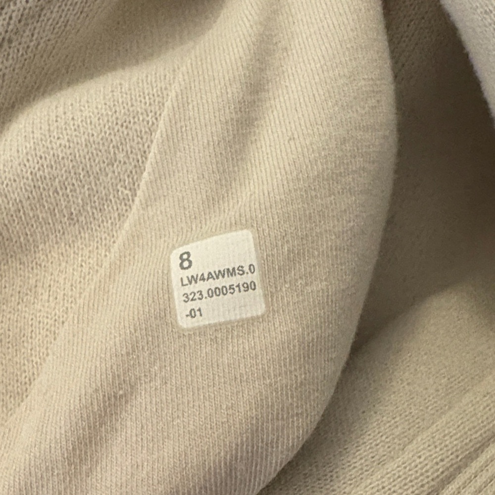 Lululemon Scuba Full-Zip Hoodie ~ Bone ~ Size 8 - Picture 5 of 7